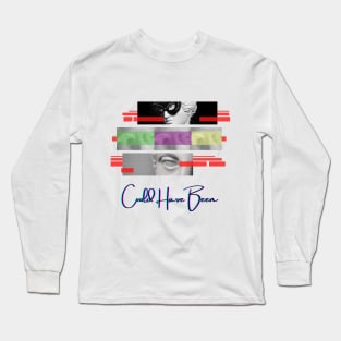 Vaporwave Sculpture Aesthetic Split Art Long Sleeve T-Shirt